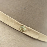 Rag & Bone Wide Brim Hat Beige Wool Felt Size Medium