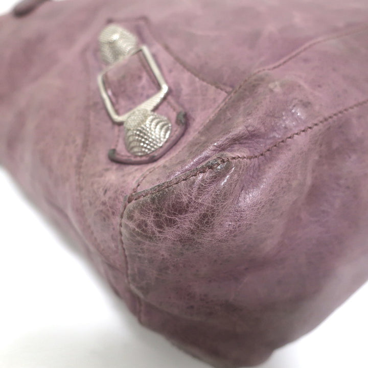 Balenciaga Giant Day Hobo Lavender Leather Large Shoulder Bag