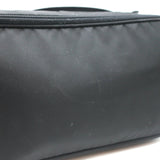 Prada Toiletry Bag Black Nylon & Saffiano Leather Top Handle Travel Pouch