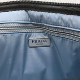 Prada Toiletry Bag Black Nylon & Saffiano Leather Top Handle Travel Pouch