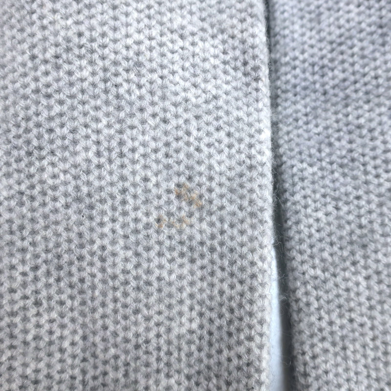 360 Cashmere Cardigan Light Gray Wool-Blend Size Small Open-Front Sweater