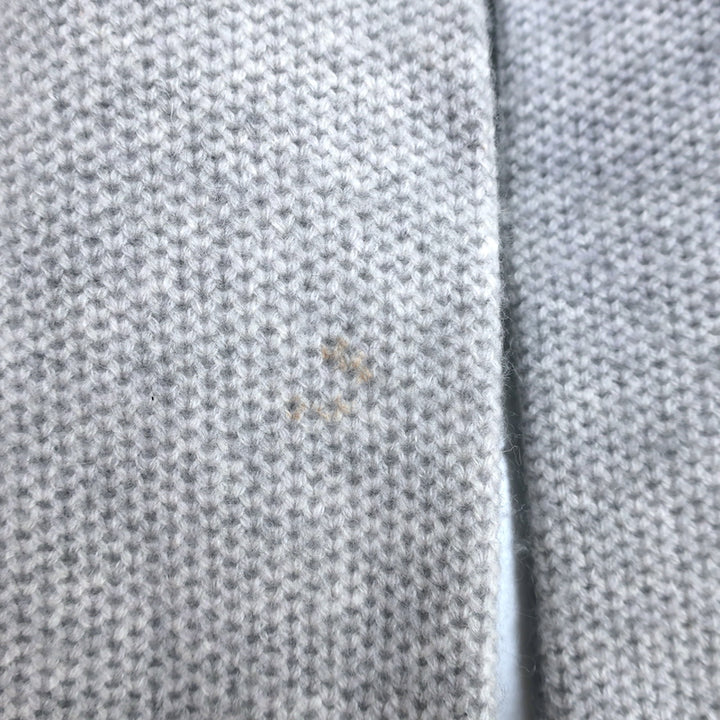 360 Cashmere Cardigan Light Gray Wool-Blend Size Small Open-Front Sweater