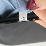 Prada Toiletry Bag Black Nylon & Saffiano Leather Top Handle Travel Pouch