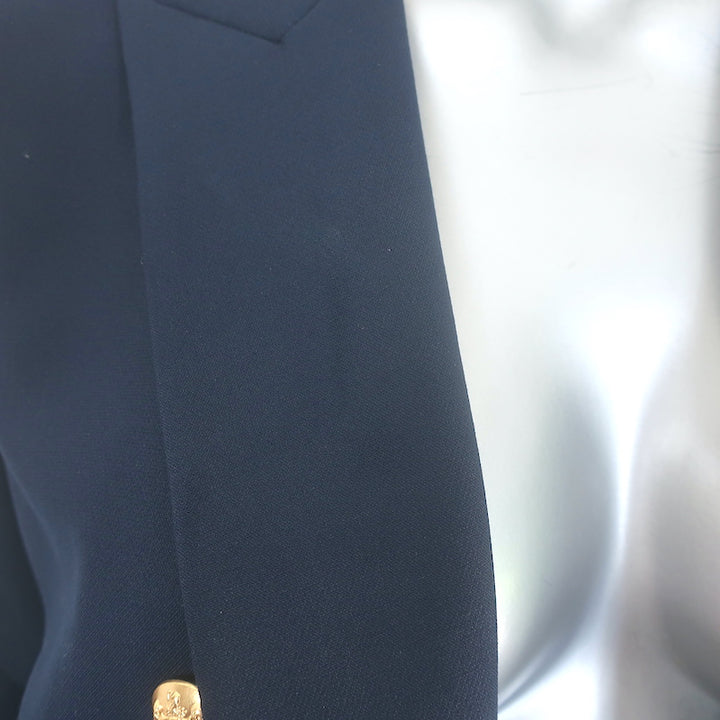Veronica Beard Miller Dickey Jacket Navy Size 8 Double Breasted Blazer
