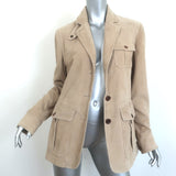 LAUREN Ralph Lauren Belted Suede Safari Jacket Beige Size Large