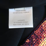 LAPOINTE Iridescent Sequin Draped Neck Tank Top Multicolor Size 4