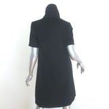 Jenni Kayne Short Sleeve Toggle Coat Black Brushed Wool Size 4
