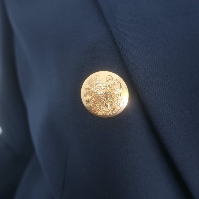 Veronica Beard Miller Dickey Jacket Navy Size 8 Double Breasted Blazer