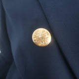 Veronica Beard Miller Dickey Jacket Navy Size 8 Double Breasted Blazer