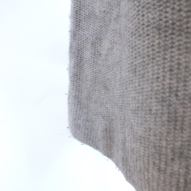 360 Cashmere Cardigan Light Gray Wool-Blend Size Small Open-Front Sweater