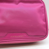 Anya Hindmarch Zip Around Jewellery Pouch Fuchsia Nylon
