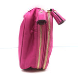 Anya Hindmarch Zip Around Jewellery Pouch Fuchsia Nylon