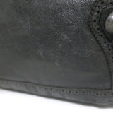 Balenciaga Giant Covered Brogues Day Hobo Black Leather Large Shoulder Bag