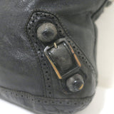 Balenciaga Giant Covered Brogues Day Hobo Black Leather Large Shoulder Bag