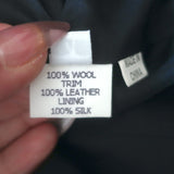 Jenni Kayne Short Sleeve Toggle Coat Black Brushed Wool Size 4