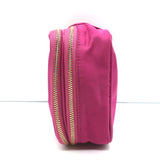 Anya Hindmarch Zip Around Jewellery Pouch Fuchsia Nylon