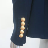 Veronica Beard Miller Dickey Jacket Navy Size 8 Double Breasted Blazer