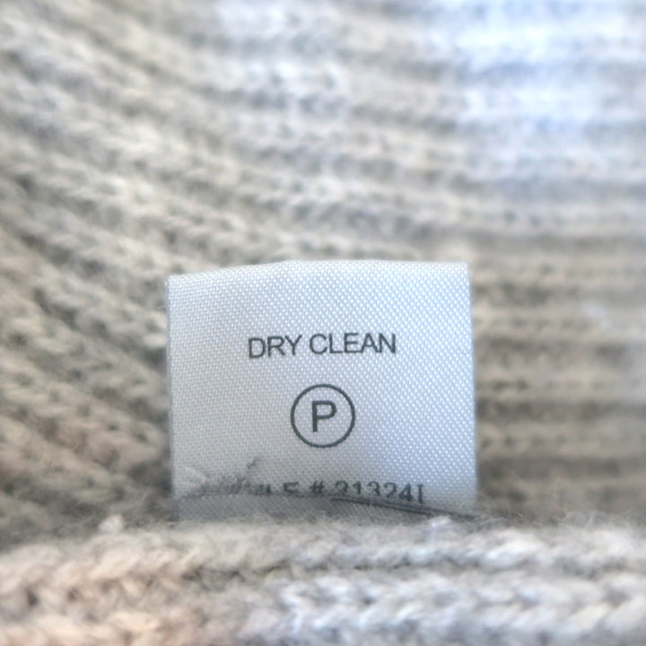 360 Cashmere Cardigan Light Gray Wool-Blend Size Small Open-Front Sweater