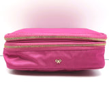 Anya Hindmarch Zip Around Jewellery Pouch Fuchsia Nylon