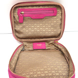 Anya Hindmarch Zip Around Jewellery Pouch Fuchsia Nylon