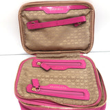 Anya Hindmarch Zip Around Jewellery Pouch Fuchsia Nylon