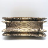 M2Malletier x Net a Porter La Fleur du Mal Shoulder Bag Ivory Snakeskin Clutch