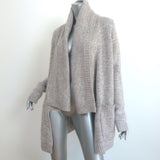 Line Cashmere Cardigan Taupe Size Extra Small Open-Front Sweater