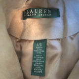 LAUREN Ralph Lauren Belted Suede Safari Jacket Beige Size Large