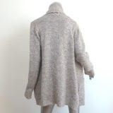 Line Cashmere Cardigan Taupe Size Extra Small Open-Front Sweater