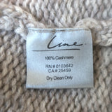 Line Cashmere Cardigan Taupe Size Extra Small Open-Front Sweater