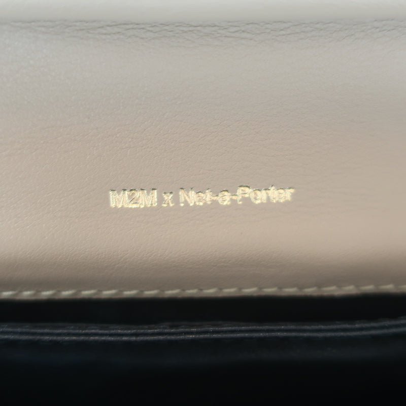 M2Malletier x Net a Porter La Fleur du Mal Shoulder Bag Ivory Snakeskin Clutch