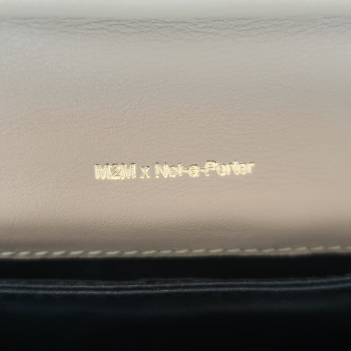 M2Malletier x Net a Porter La Fleur du Mal Shoulder Bag Ivory Snakeskin Clutch