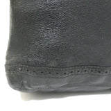 Balenciaga Giant Covered Brogues Day Hobo Black Leather Large Shoulder Bag