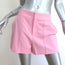 Alice + Olivia Dylan Pintucked Shorts Electric Pink Stretch Suiting Size 8 NEW
