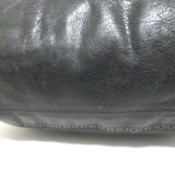 Balenciaga Giant Covered Brogues Day Hobo Black Leather Large Shoulder Bag