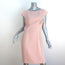 Christian Dior Cap Sleeve Sheath Dress Light Pink Crepe Size US 8