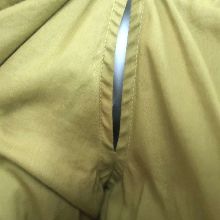 Vintage Yves Saint Laurent Puff Sleeve Tie-Neck Top Mustard Green Size 40