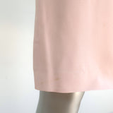 Christian Dior Cap Sleeve Sheath Dress Light Pink Crepe Size US 8