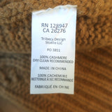 Nili Lotan Gigi Cable Knit Cashmere Turtleneck Sweater Ochre Size Extra Small