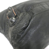 Balenciaga Giant Covered Brogues Day Hobo Black Leather Large Shoulder Bag