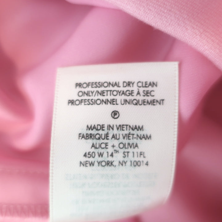 Alice + Olivia Dylan Pintucked Shorts Electric Pink Stretch Suiting Size 8 NEW