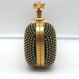 Alexander McQueen Knuckle Box Clutch Black Studded Suede Small Bag