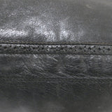 Balenciaga Giant Covered Brogues Day Hobo Black Leather Large Shoulder Bag