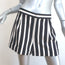 Alice + Olivia Conry Shorts Black & White Striped Crepe Size 8
