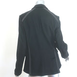 Rag & Bone Lexington Blazer Black Grosgrain-Trimmed Wool Size 10