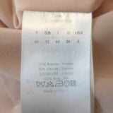 Christian Dior Cap Sleeve Sheath Dress Light Pink Crepe Size US 8