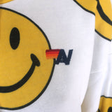 Aviator Nation Smiley Repeat Hoodie White Size Extra Small