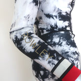 Cynthia Rowley Batik Wetsuit Black/White Tie Dye Neoprene Size Large NEW