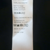 Celine Heritage Gourmette Cashmere Cropped Cardigan Black Size Small NEW