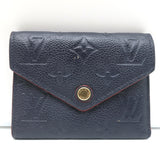 Louis Vuitton Victorine Wallet Navy Monogram Empreinte Leather